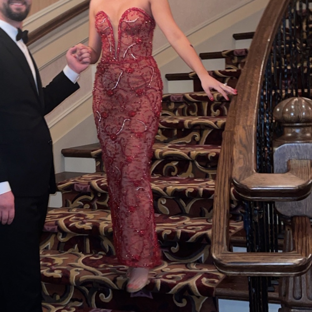 Custom beaded dress